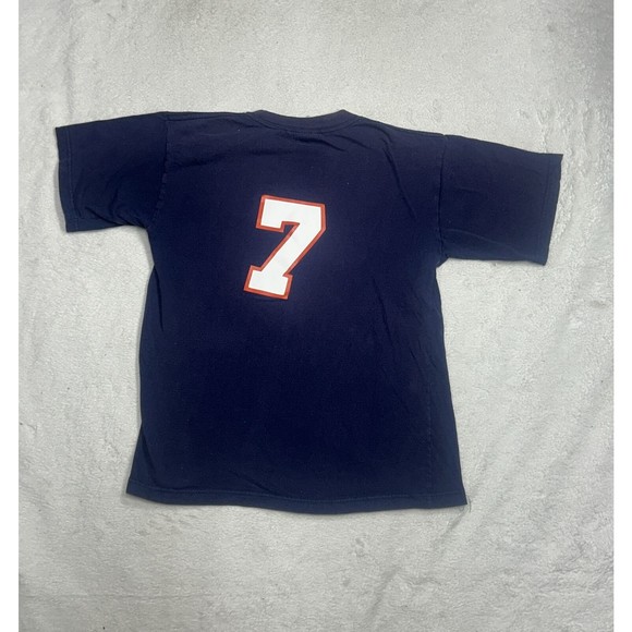 Vintage 90s Logo 7 Detroit Tigers MLB Navy Blue Graphic T-Shirt Youth Size Large - Picture 8 of 8